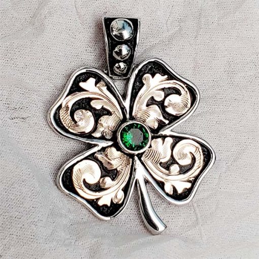 Lucky Four Leaf Clover Pendant