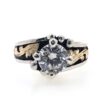 Rodeo Queen Round CZ Solitaire Western Engagement Ring