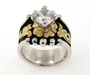 Princess Cut Beads Ladies Ring
