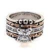 Arena Lights Princess Cut CZ Channel Western Ring - Image 2