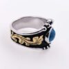 Turquoise Trail Cabochon Western Ring - Image 2