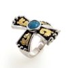 Turquoise Trail Cross Western Ring - Image 2