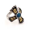 Turquoise Trail Cross Western Ring - Image 4