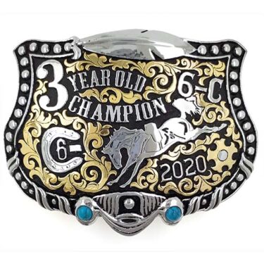 Heritage Feather Shield Champion Buckle