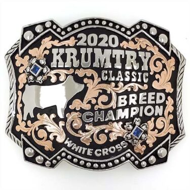 Haltercrest Beaded Rope Trophy Buckle