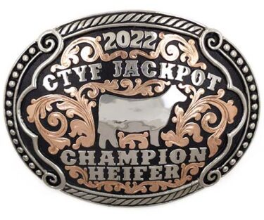 Oval Lariat Rope & Bead Horn | Contoured Edge