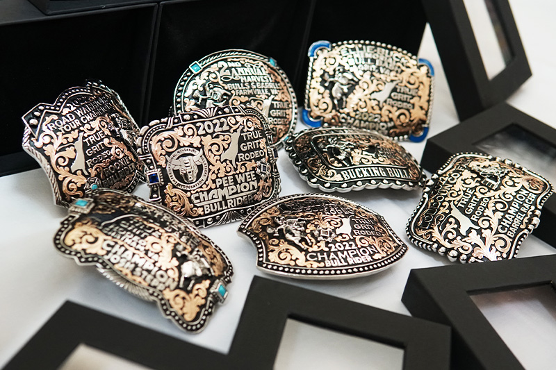 Custom trophy buckles for events punchy buckles