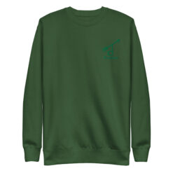 unisex premium sweatshirt forest green front 6969fb746ec4e