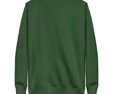 unisex premium sweatshirt forest green front 6969fb746ec4e