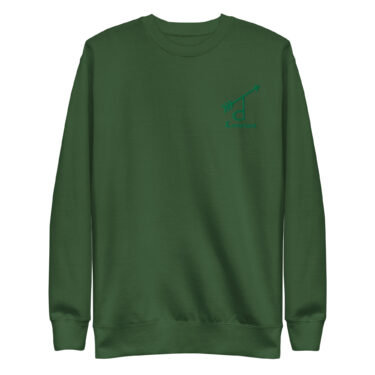 unisex premium sweatshirt forest green front 6969fb746ec4e