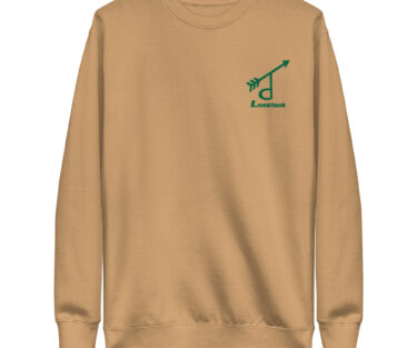 unisex premium sweatshirt khaki front 6969fb7477e49