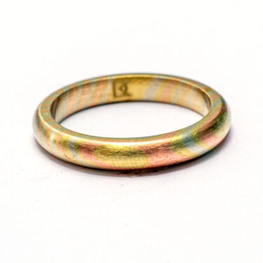 Radiant Stackable Mokume Gane Ring [PB x DMR]
