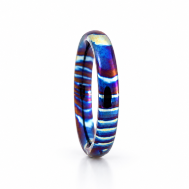 2mm Timascus Ring For Ladies